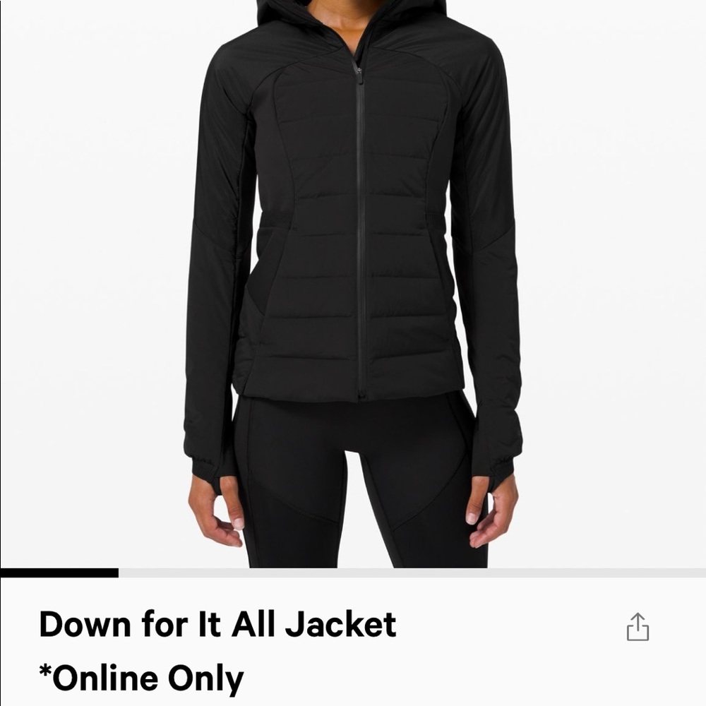 Lululemon down for it all jacket